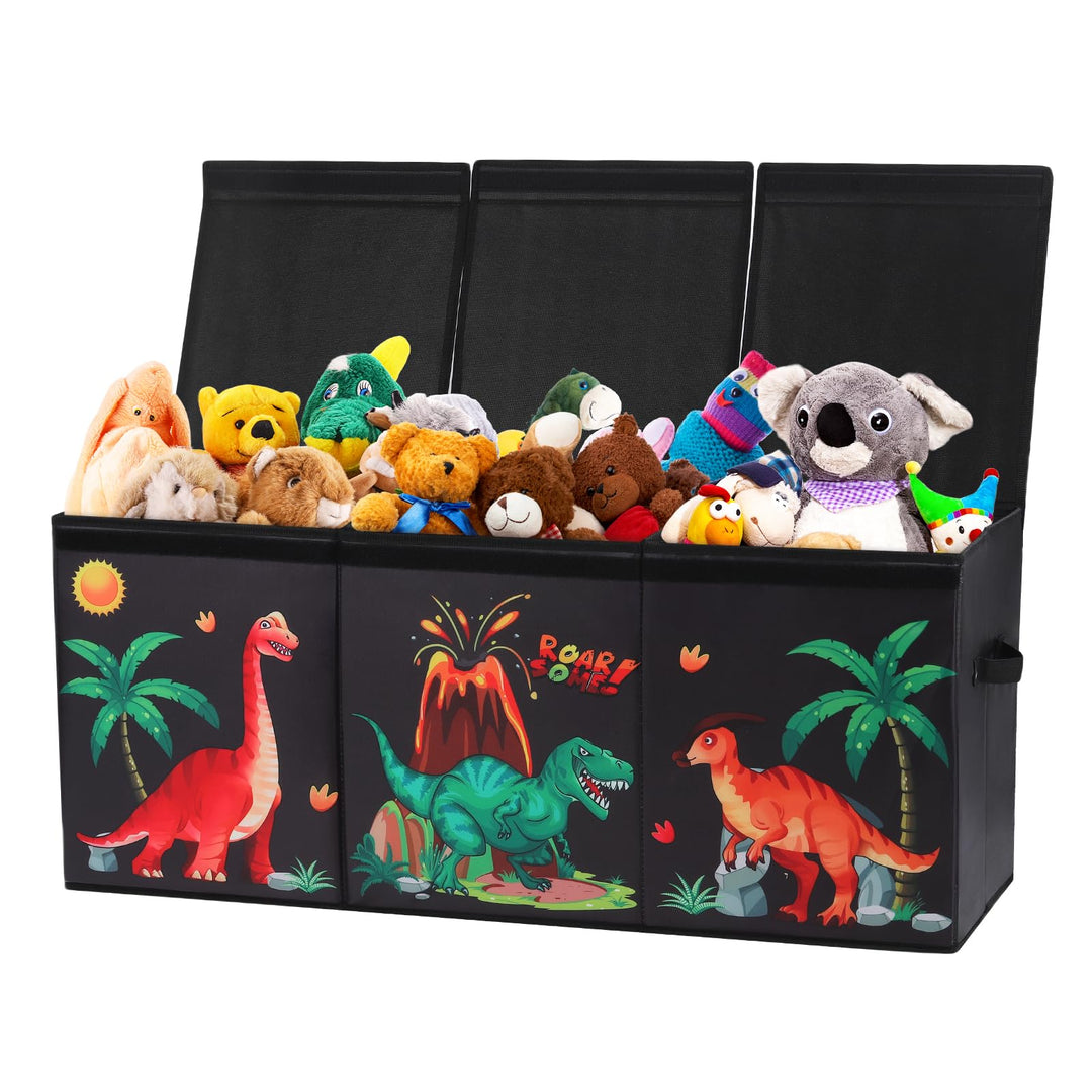 Extra Gross Aufbewahrungsbox mit Deckel Kinder, Zusammenklappbare Oxford-Spielzeugkiste mit Griff fü