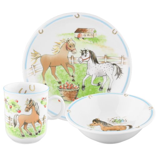 Seltmann Weiden 001.718413 Kinder Satz 3-teilig, Compact Pony, Geschirr, 3-teilig