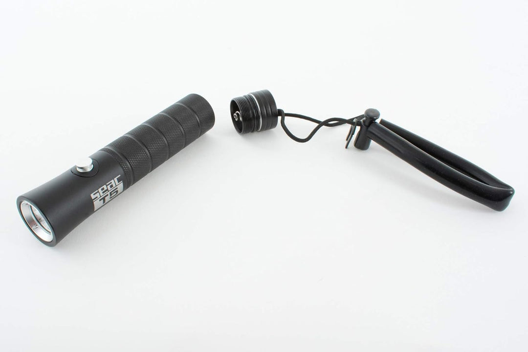 Seac Unisex-Adult T5 Tauchlampe 500 Lumen, 1 LED CREE XPG2, Aufladbare Li-Ion Batterie, 300gr, schwa