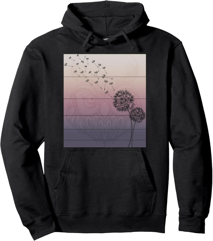 Weiser Vogel Ornithologe Kauz Geschenk Pusteblume Eule Pullover Hoodie