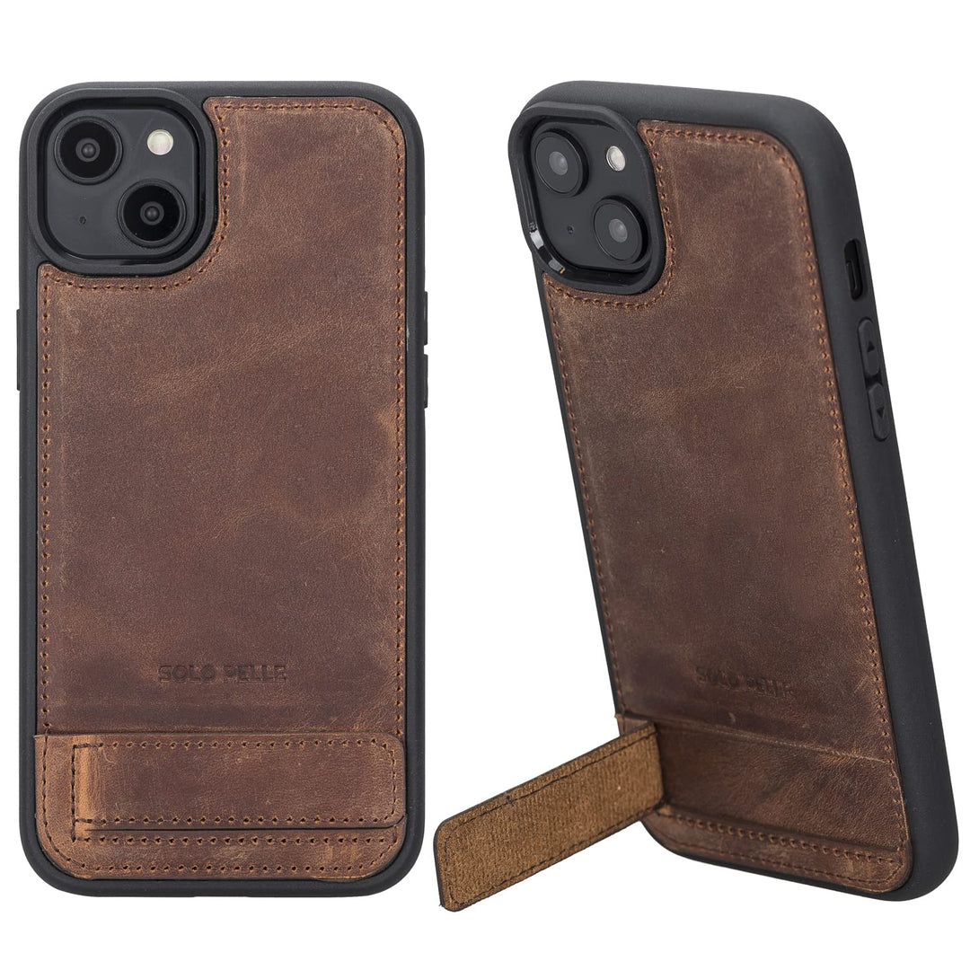 Solo Pelle Lederhülle für das iPhone 14 Plus in 6.7 Zoll Case Leder Hülle Ledertasche Backcover aus