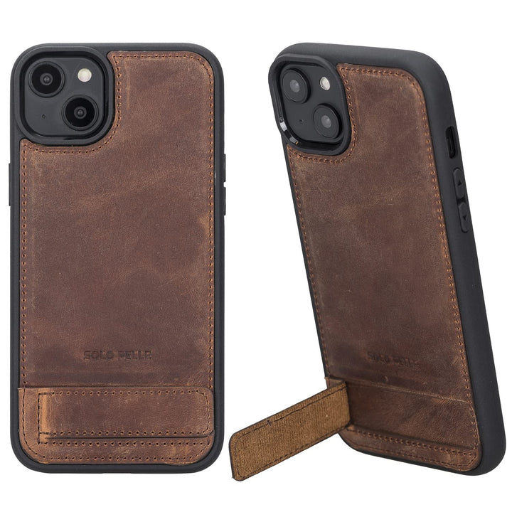 Solo Pelle Lederhülle für das iPhone 14 Plus in 6.7 Zoll Case Leder Hülle Ledertasche Backcover aus