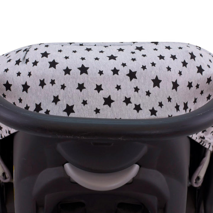 JYOKO KIDS Universal Winterfusssack für Babyschale Babyschale (Baumwolle, Black star), Baumwolle Bla