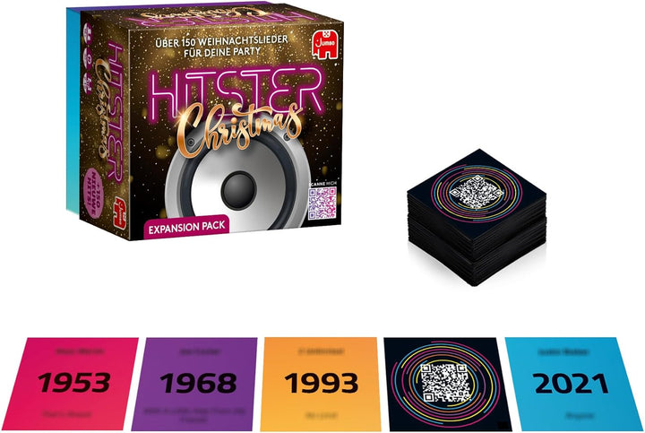 Hitster Christmas Erweiterungspack, EIN Party- und Kartenspiel für Erwachsene und Familien - 2 bis 1