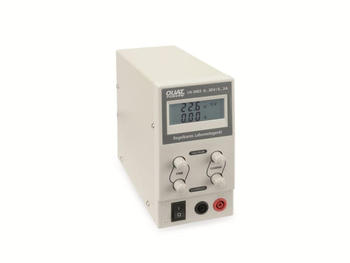 QUATPOWER Regelbares Labornetzgerät LN-3003 | 0...30 V-/0...3 A | Schaltnetzteil-Technologie | Viels