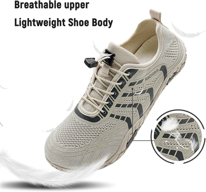 IceUnicorn Barfuss Schuhe Damen Fitnessschuhe Wasserschuhe Herren Strandschuhe Leichte Atmungsaktiv