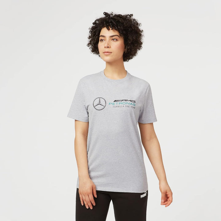 Mercedes AMG Petronas Formel 1 Team - Offizieller Formel 1 Merchandise - Grosses Logo T-Shirt S Grau