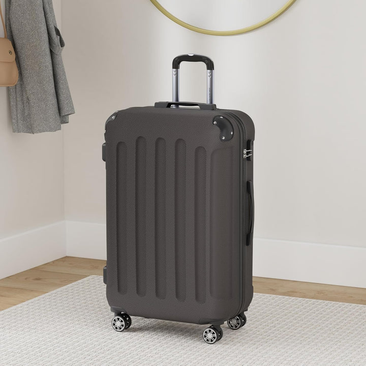 BEIBYE Hartschalen-Koffer Trolley Rollkoffer Reisekoffer Sicherheit Zahlenschloss Zwillingsrolle ABS