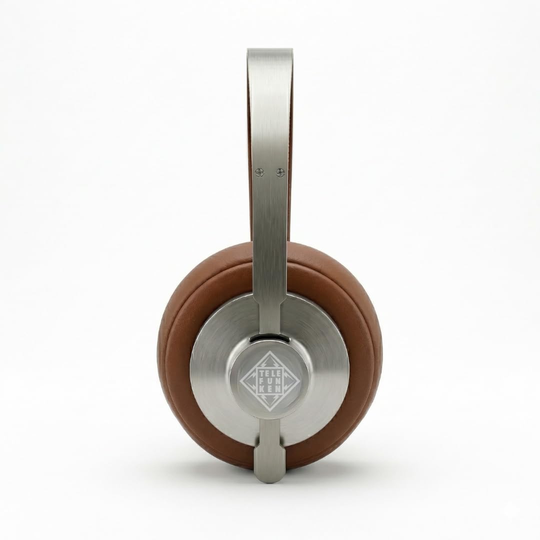 TELEFUNKEN ARCO Classic Edelstahl-Bluetooth-Kopfhörer – Ikonische Ganzmetall-Silhouette mit Luxus-Ha