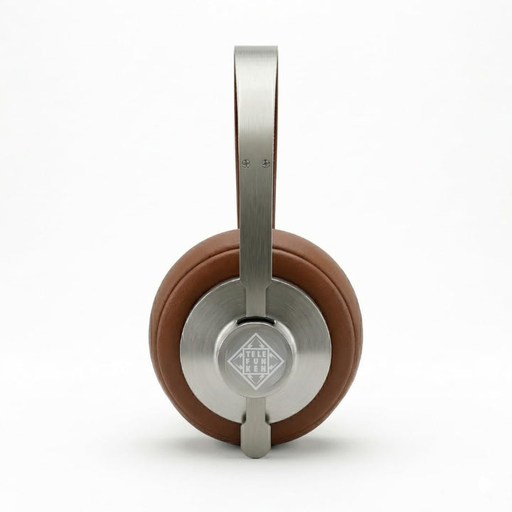 TELEFUNKEN ARCO Classic Edelstahl-Bluetooth-Kopfhörer – Ikonische Ganzmetall-Silhouette mit Luxus-Ha