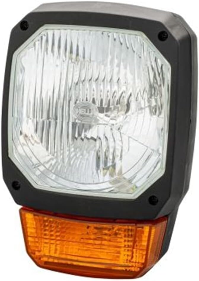 HELLA - Halogen-Hauptscheinwerfer - 12V - Einbau - Lichtscheibenfarbe: gelb - Stecker: DEUTSCH Steck