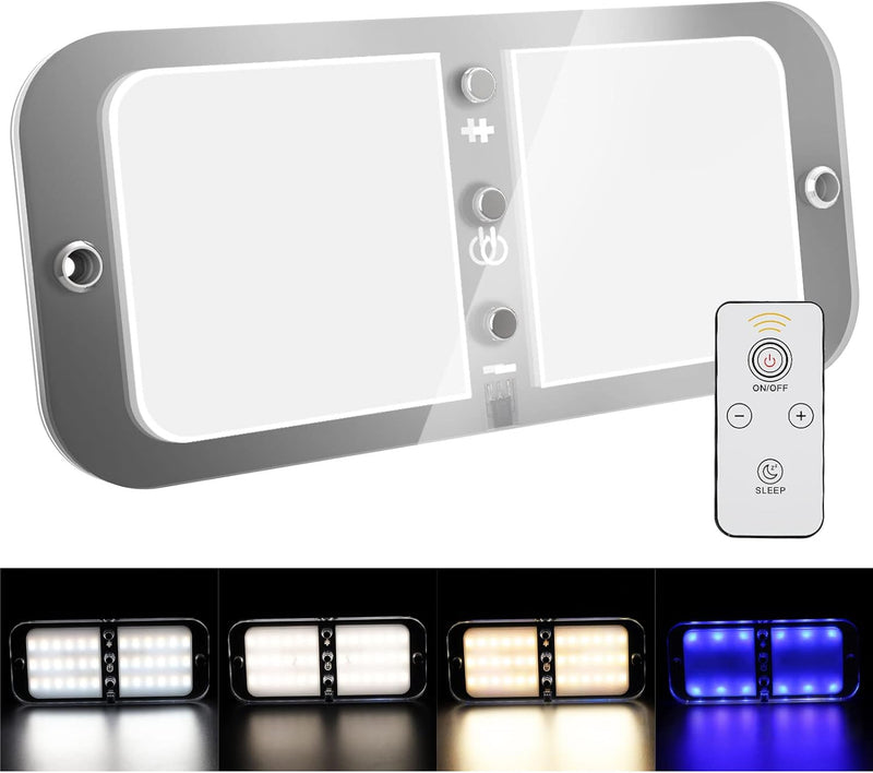 Kriogor LED Deckenleuchte 12v Wohnmobil mit Schalter mit Fernbedienung, 4 Modi, 3 Einstellungsschalt