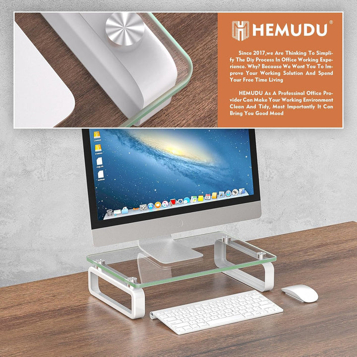 Computer-Monitor Ständer für Flachbildschirm LCD LED TV, Laptop/Xbox One, mit gehärtetem Glas und Me