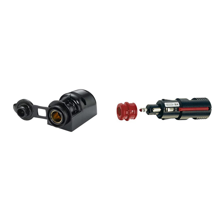 HELLA 8JB 004 123-031 Steckdose - Anbau - Stecker: Flachstecker - DIN/ISO: 4165 & 8JA 007 589-002 St