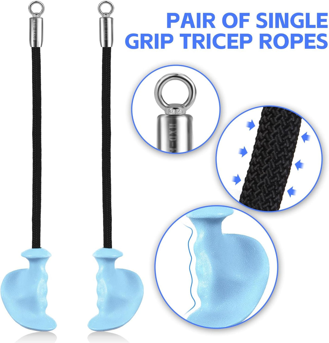 HXD-ERGO Trizeps Bizeps Seil Ergonomisches Griffe, Trizepsseil Gedrehtes Seil Bizeps Trizepstau zum