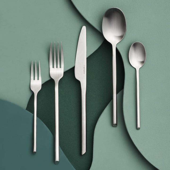 SPRINGLANE Besteck Set 40-tlg. Edelstahl matt, Robustes Besteckset für 8 Personen aus rostfreiem 18/