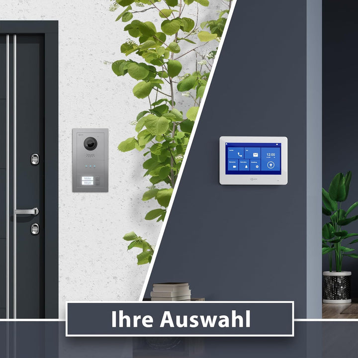 GOLIATH Basic Line Türklingel & Türsprechanlage mit Kamera für [MEHRFAMILIENHAUS] mit Smartphone App