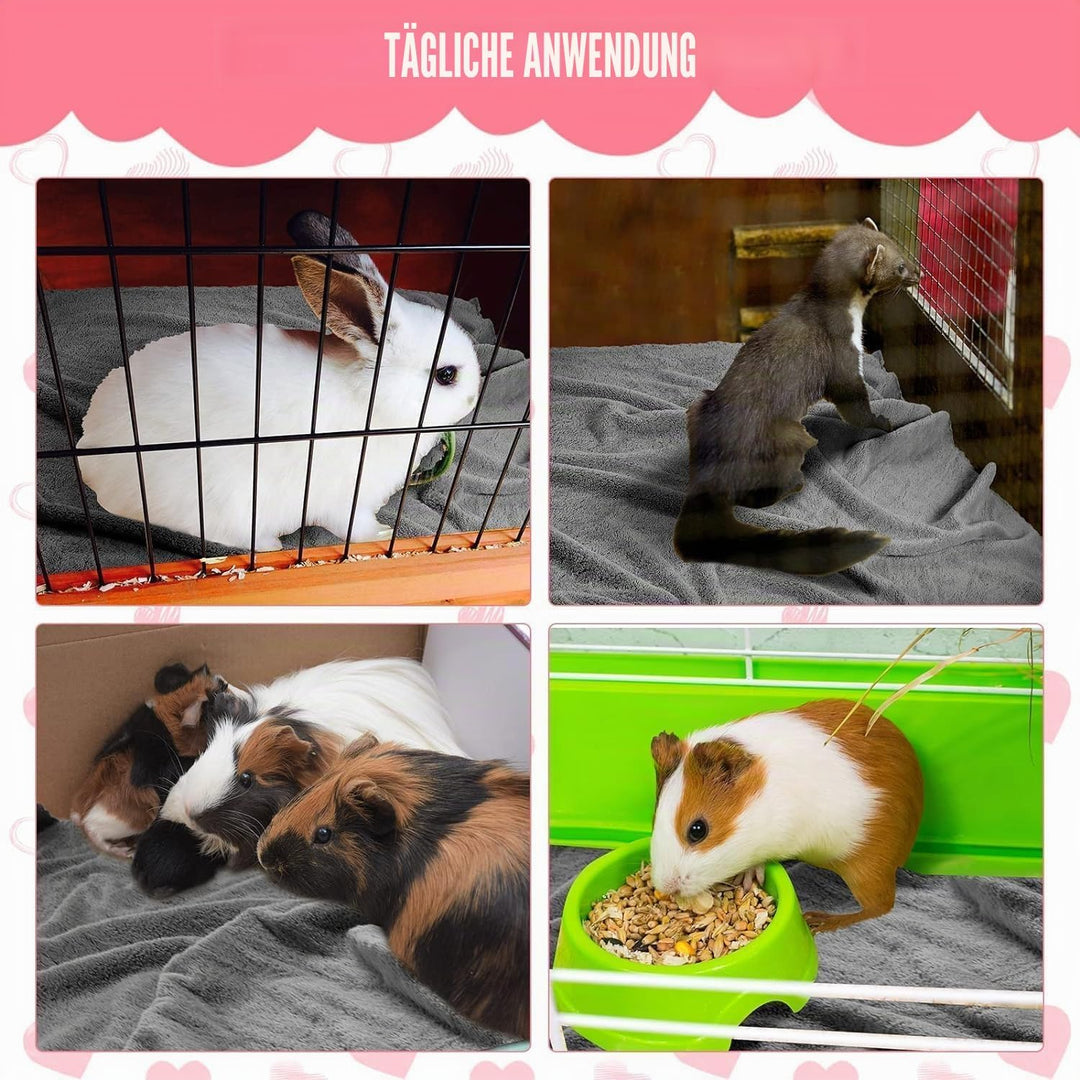 10 Stück Nagerteppich wasserdichte Decke, PIPI Pads für Meerschweinchen Decke, Waschbare Haustier PI