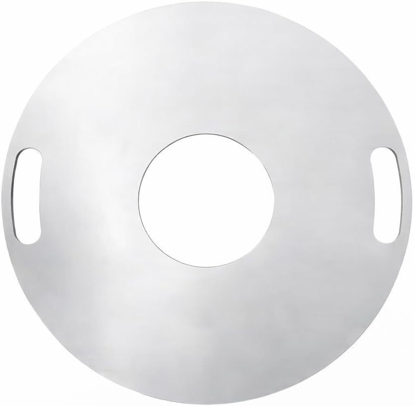 Plancha Grillplatte Ø 80 cm mit Grillrost aus 5 mm Stahl