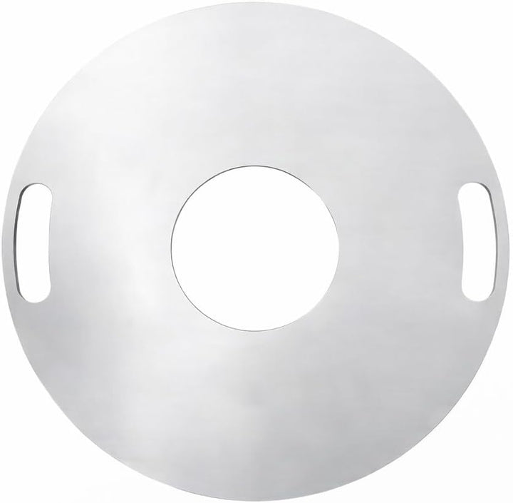 Plancha Grillplatte Ø 80 cm mit Grillrost aus 5 mm Stahl