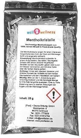 Saunaaufguss Set 6 x 500 ml von well2wellness® + gratis 25g Mentholkristalle - freie Wahl aus über 1