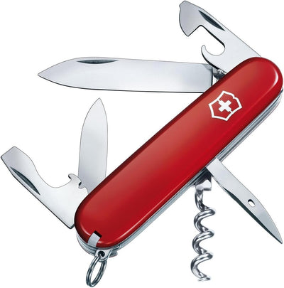 Victorinox Taschenmesser Hiker (13 Funktionen, Holzsäge, Phillips-Schraubendreher, Zahnstocher) rot