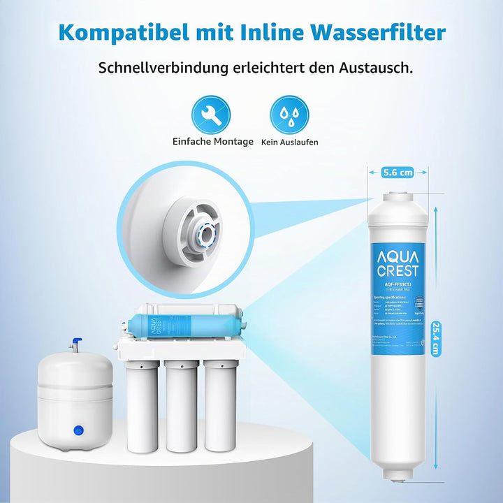 2X AQUACREST DA29-10105J Kühlschrank-Wasserfilter, Ersatz für Samsung(nur Externe) DA29-10105J HAFEX
