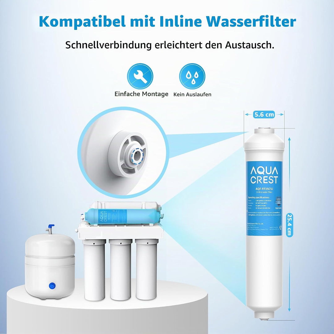 3X AQUACREST DA29-10105J Kühlschrank-Wasserfilter, Ersatz für Samsung (nur Externe) DA29-10105J HAFE