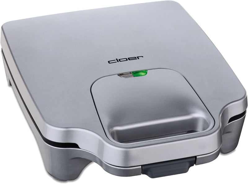 Cloer 6269 Sandwichmaker XXL / 1800 W / für 4 Sandwiches / American Toast / XXL-Füllung / optische F