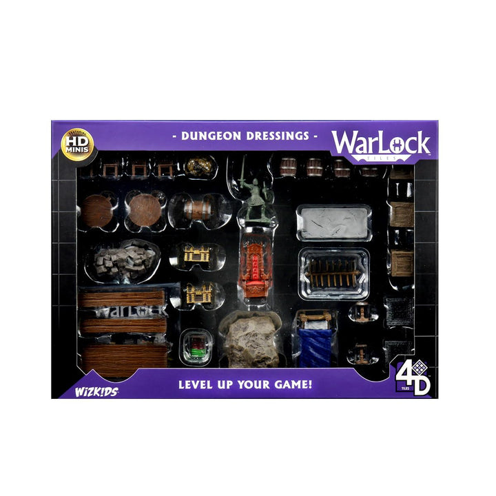 WizKids WZK16505 Warlock Dungeon Tiles: Dungeon Dressings WarLock Tiles: Dungeon Dressings, WarLock