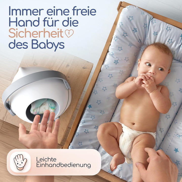 Levias® Windeleimer Baby Mülleimer Geruchsdicht | Windelmülleimer Geruchsdichter Wickeleimer ohne te