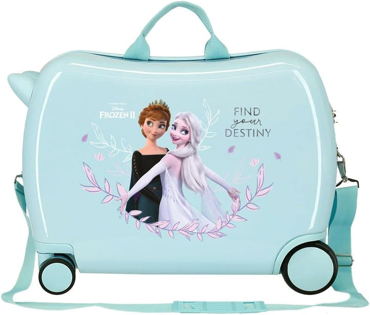 Disney Frozen Memories Kinderkoffer, Blau, 50 x 39 x 20 cm, Hartplastik, seitlicher Kombinationsvers