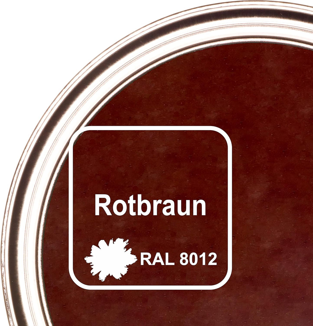 Yachtlack Rotbraun Glänzend Bootslack Holzlack Bootsfarbe für Holz und Metall - 5L 5L Rotbraun - Ral