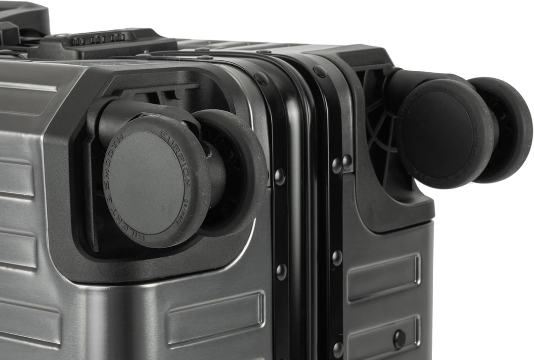 Travelhouse Tokyo Alu Reisekoffer Graphit S-55cm & M-66cm Hartschalenkoffer Reise Trolley Koffer Set