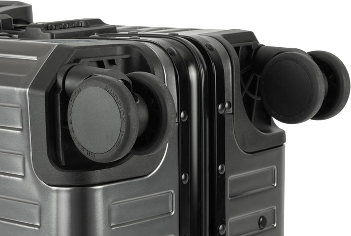 Travelhouse Tokyo Alu Reisekoffer Graphit S-55cm & M-66cm Hartschalenkoffer Reise Trolley Koffer Set