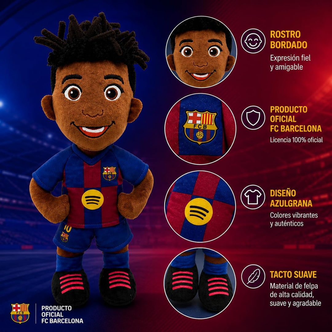 Grupo Moya - Plüschfigur Lamine Yamal FC Barcelona 25 cm – Barca-Plüschfigur Trikotnummer 10, Barça-