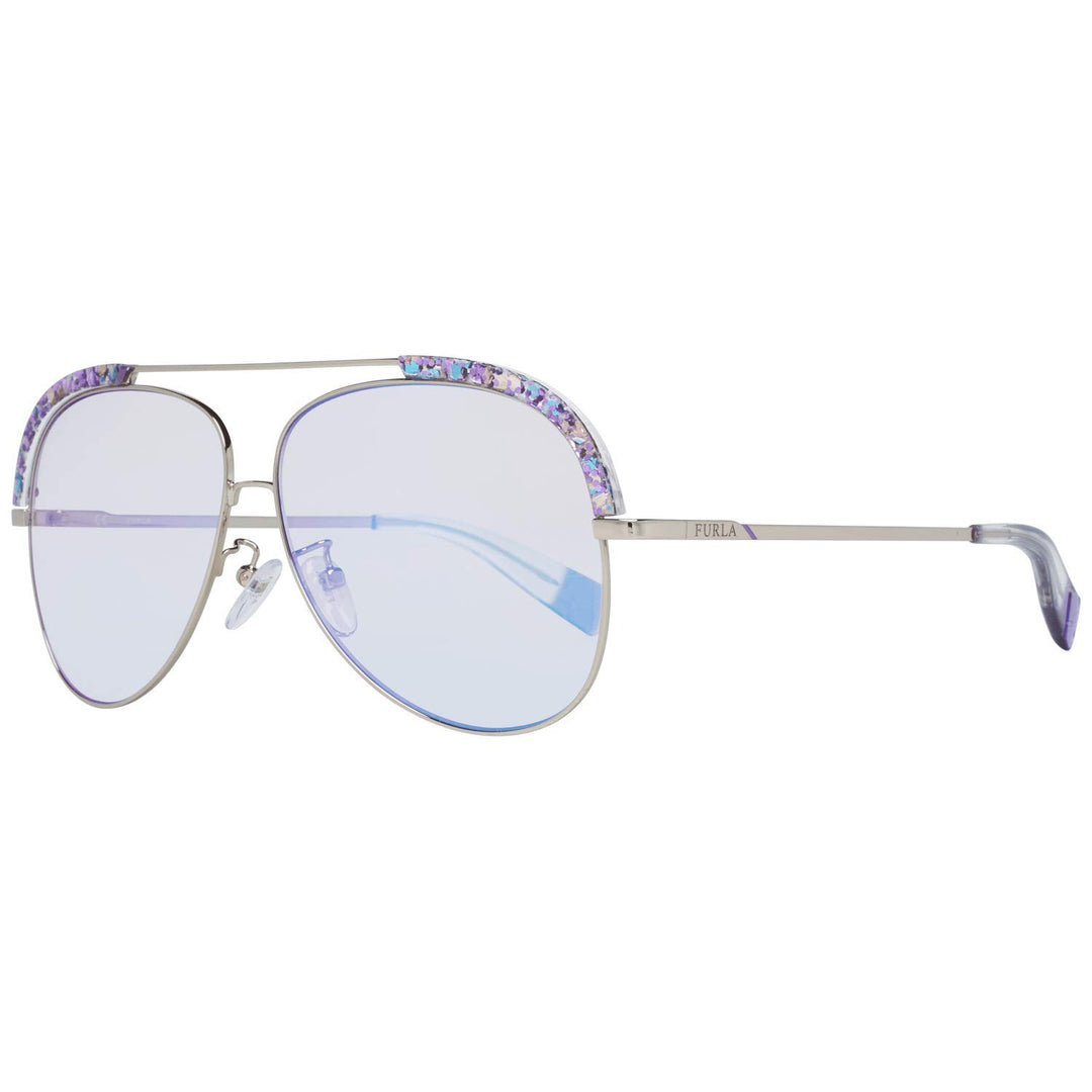 Furla Unisex Sunglasses, Light Gold/Grey Havana