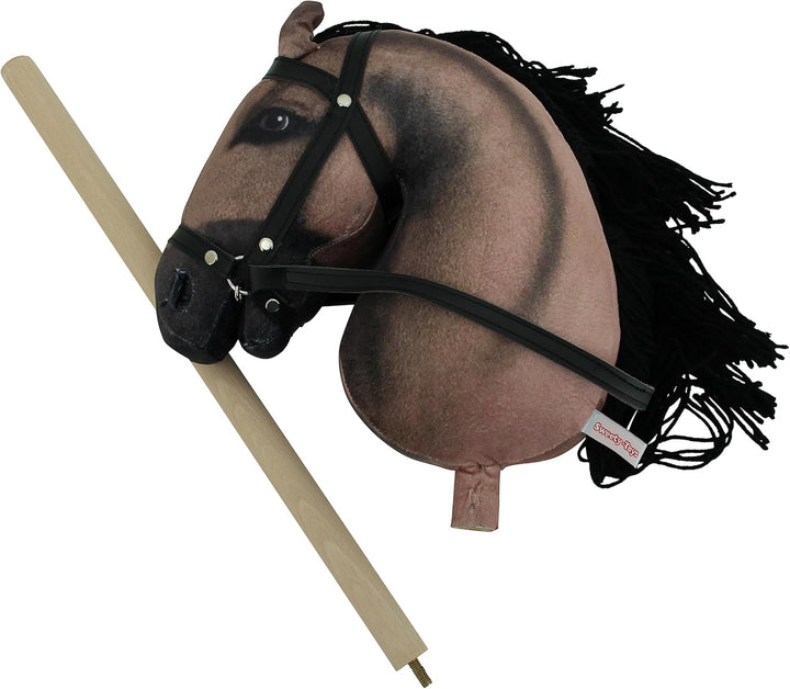 Sweety Toys Hobbyhorse Steckenpferd geeigent für Hobbyhorsing (Dunkelbraun), Dunkelbraun