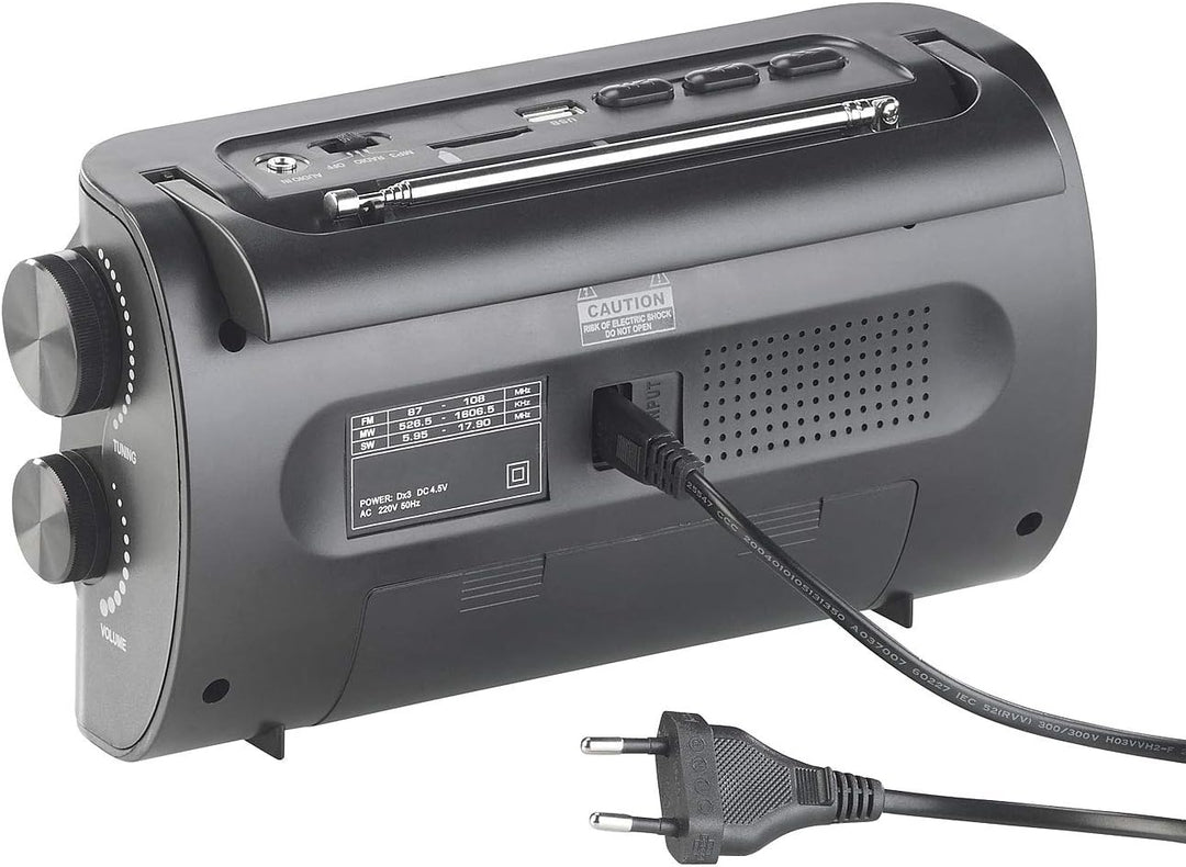 auvisio Kurzwellenradio: Analoger 9-Band-Weltempfänger mit Bluetooth, USB, SD, AUX und Akku (Weltemp