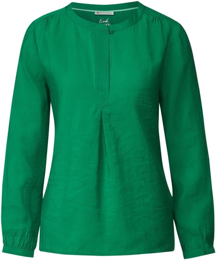 STREET ONE Damen Blusenshirt 46 Brisk Green, 46 Brisk Green
