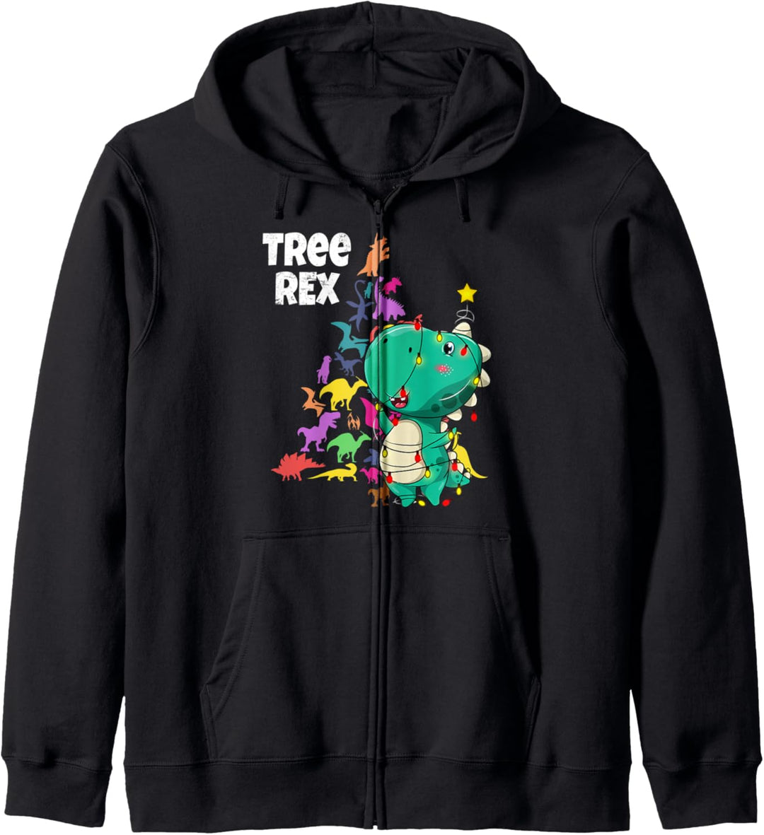 Süsses Weihnachts-Kostüm Dinosaurierbaum Rex Paläontologen Kapuzenjacke