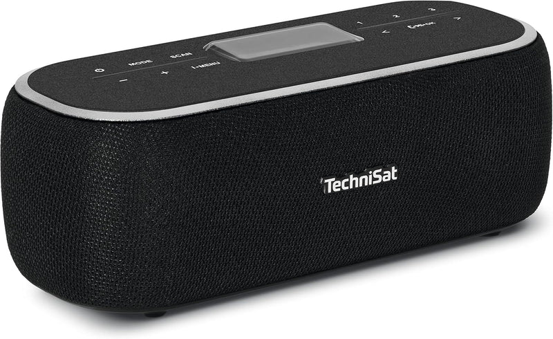 TechniSat DIGITRADIO BT 1 - tragbarer Bluetooth-Lautsprecher mit DAB+ Digitalradio (UKW, Uhr, Weckti