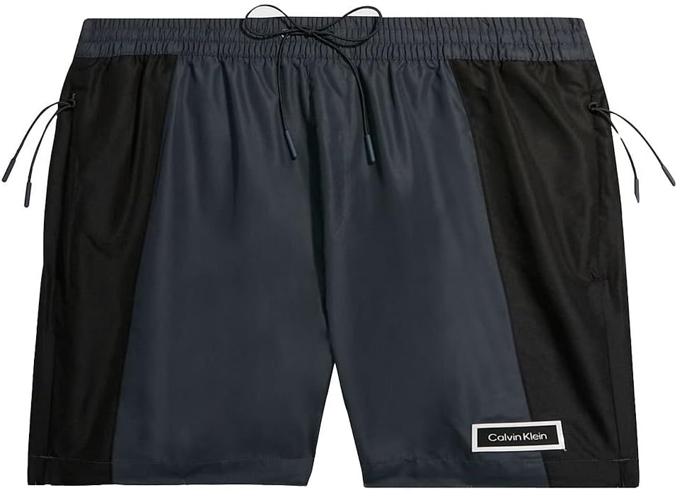 Calvin Klein Herren Medium Drawstring-Block Medium Drawstring M Grau (Oil Grey), M Grau (Oil Grey)