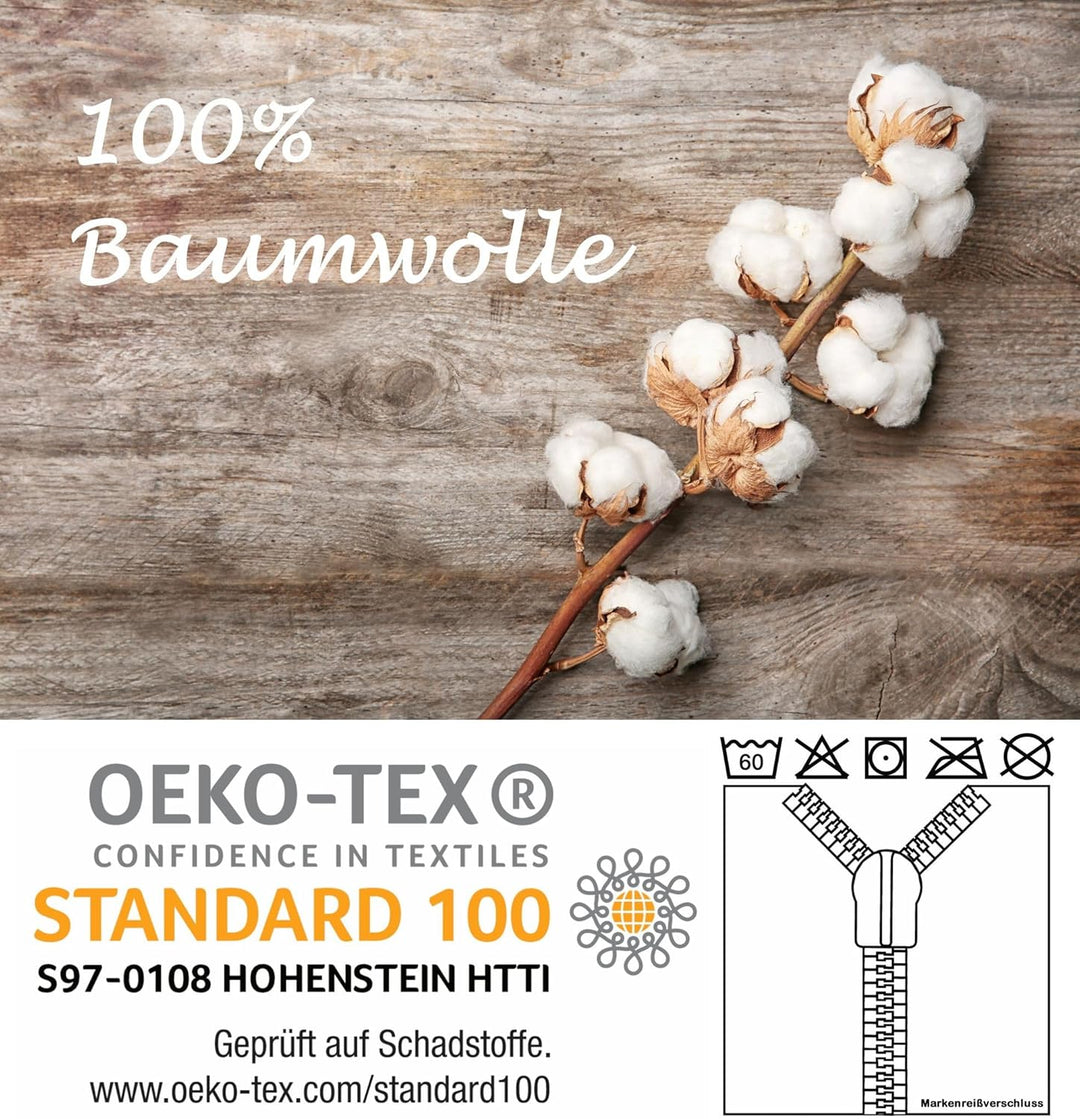 Kaeppel Mako Satin Digitaldruck Bettwäsche 2 TLG. Äffchen Dschungel Kakadu Schmetterling Bunt Urwald