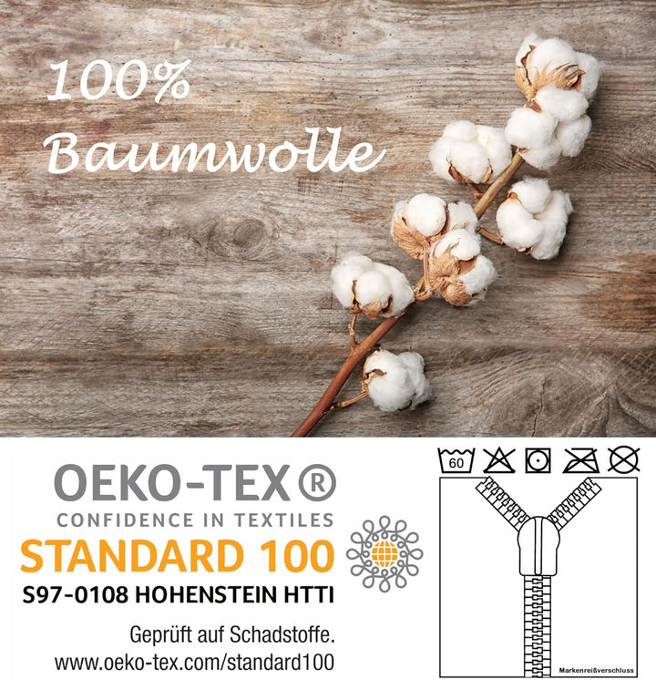 Kaeppel Mako Satin Digitaldruck Bettwäsche 2 TLG. Äffchen Dschungel Kakadu Schmetterling Bunt Urwald