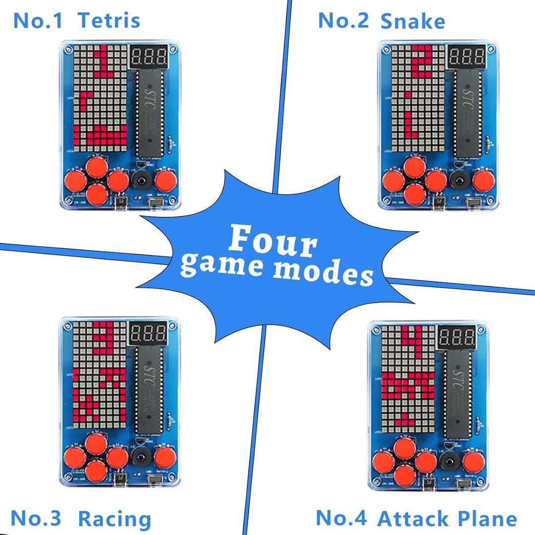 DIY Spielekonsole Löt Bausatz Elektronik Baukasten DIY Games Console Handheld Kit Lötübungsset für S