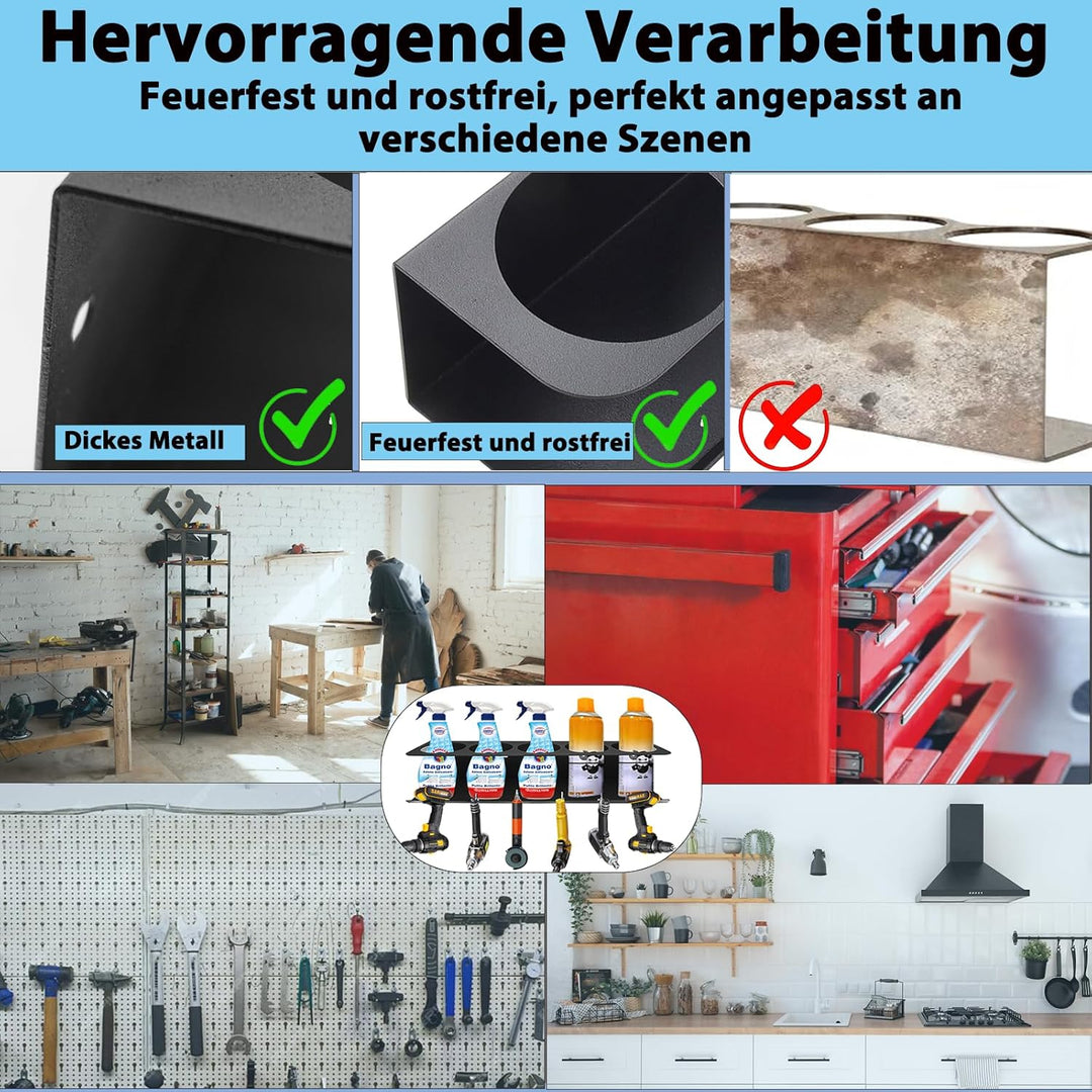 2PCS Dosenhalter für Sprühflaschen,Spraydosenhalter,Sprühdosenhalter,Werkstatt Halterung für Garage