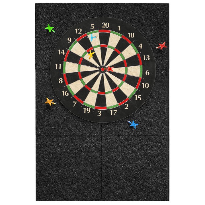 KEAGAN Dartboard-Wandschutz, Filz-Dartboard-Wandschutz, selbstklebend, gespleisst, Wandumrandung für