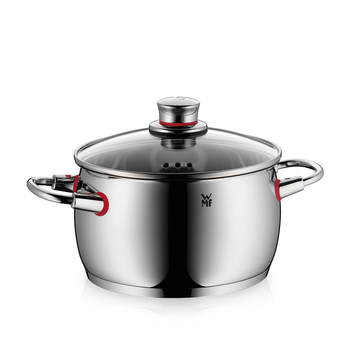 WMF Quality One Kochtopf gross 20cm, Glasdeckel mit Dampföffnung, Nudeltopf, Fleischtopf Induktion 4