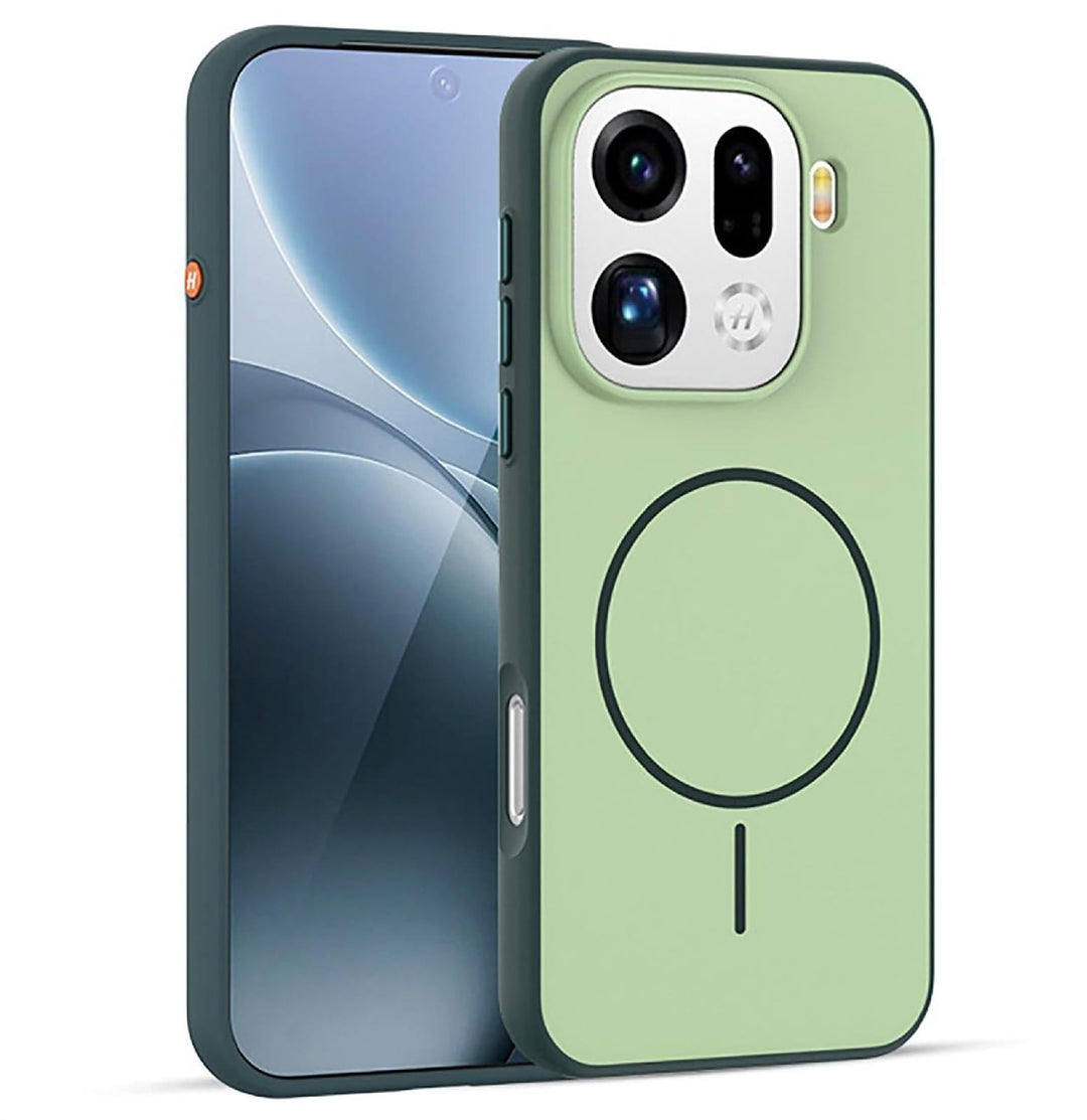 GIOPUEY Magnetische Handyhülle für Oppo Find X9 Hülle, Case Kompatibel mit MagSafe, Matte PC Zurück